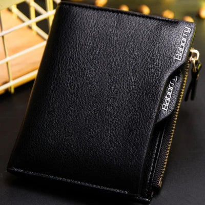 RFID Theft Protect Coin Bag zipper men wallets famous brand mens wallet male money purses Wallets New Design Top Men Wallet