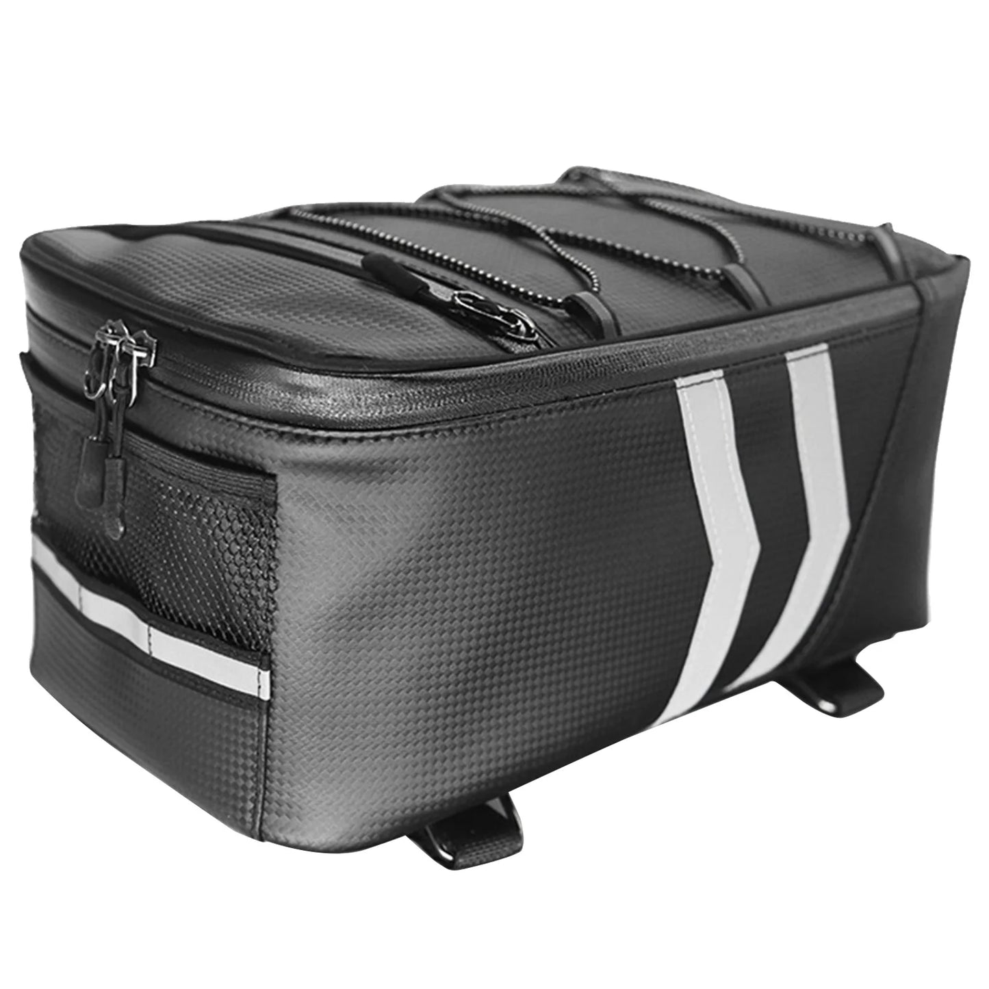 8L Motorcycles Bag Trunk Bag PU Waterproof Bicycle Trunk Bag Cycling Rack Pack Bike Rear Bag Frame Accessories Behind Seat