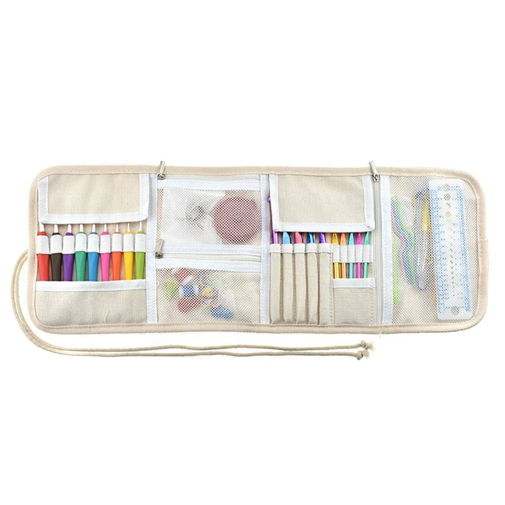 Owl Crochet Hook Case, Needle Holder, Storage Organizer Roll Bag, Knitting Accessories-30, New