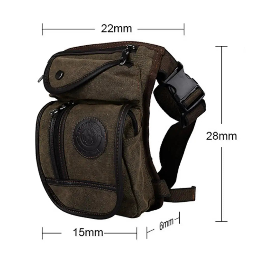 Waterproof Motorcycle Leg Bag Buckle Design Canvas Funny Drop Belt Pouch Waist Bag Motorcycle Saddle Bag Tactical Thigh Packs