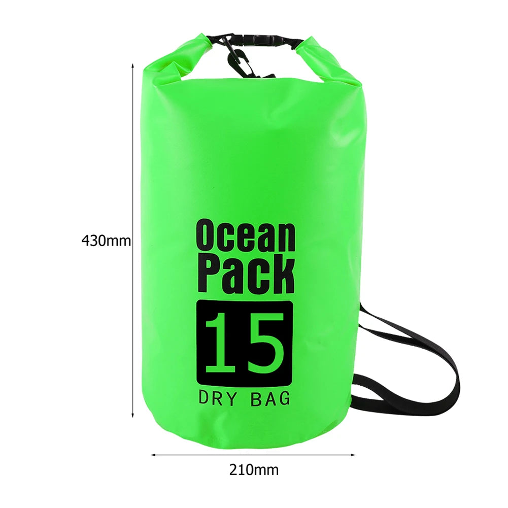 20L Inflatable Open Swimming Buoy Tow Float Dry Bag With Waist Belt For Boating Rafting Swimming Bucket Water Sport Safety Bag