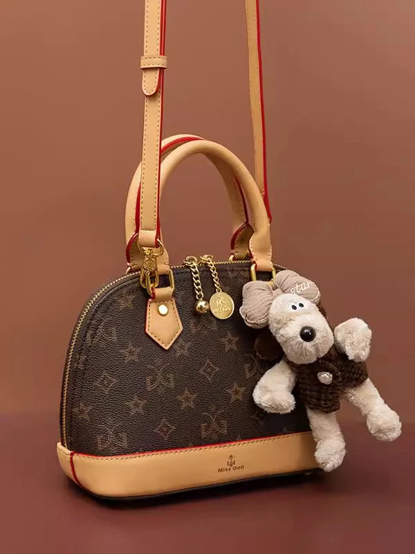 Custom 1:1 Fashion Luxury Brand Women Shoulder Bag High Quality Patent Leather Shell bag Armpit Bag Solid Color Women's Handbag