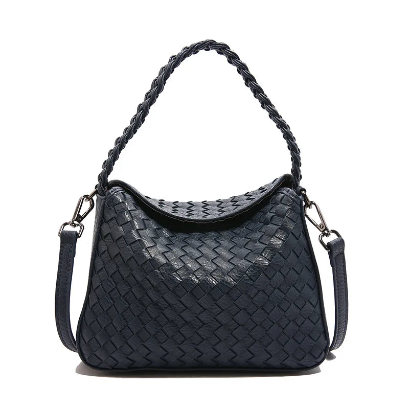 2025 Woven Crossbody Bag Large Capacity Women Boho Shoulder Purse Casual Tote