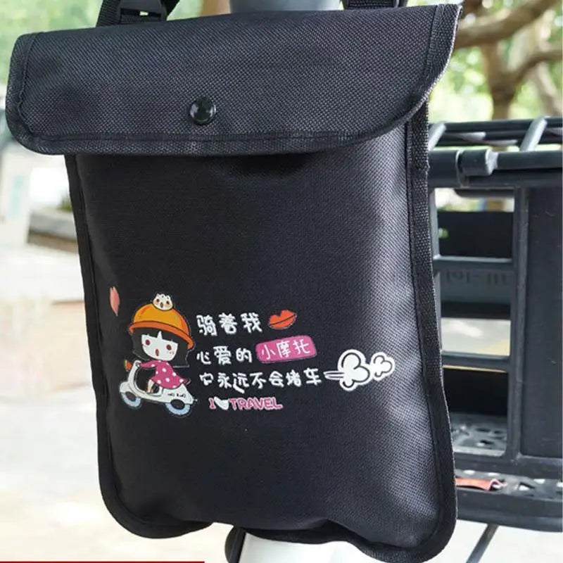 Cycle Phone Bag Waterproof Oxford Tube Pouch Electric Cycle Baggies Multi-functional Front Pouch Large Capacity Riding