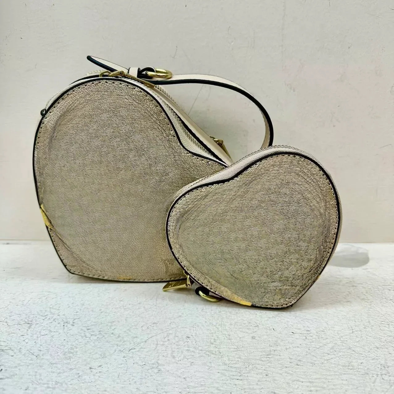 2024 European and American Style Unique Cartoon Mother-Daughter Heart-Shaped Crossbody Bag