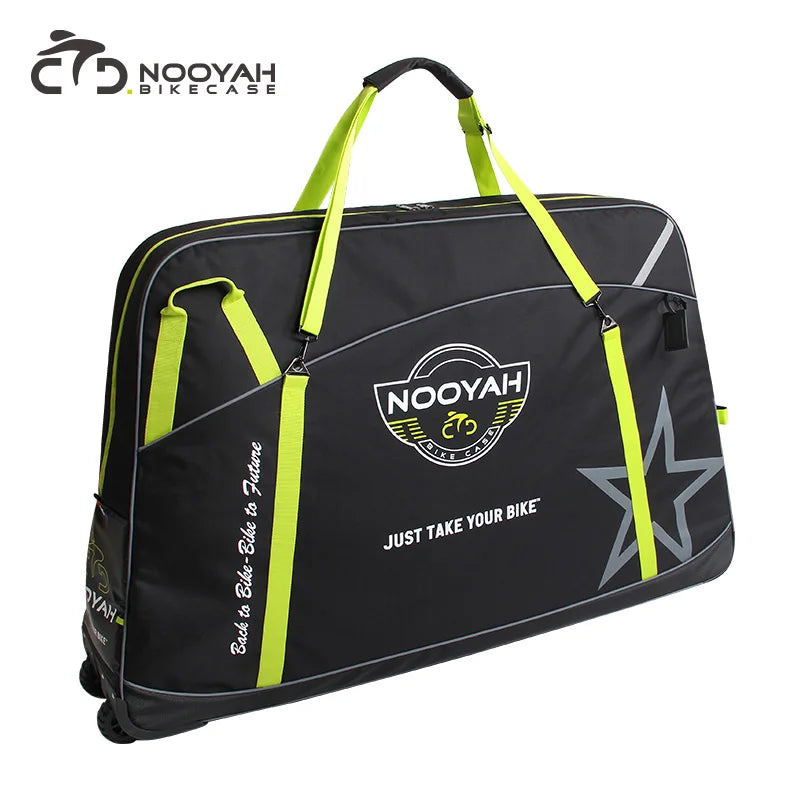 NOOYAH Bike Bag Bicycle Travel Bag MTB Road Bike Transport Case Bicycle Accessories Carry Bag Bike Wheel Bags Crankset Protector