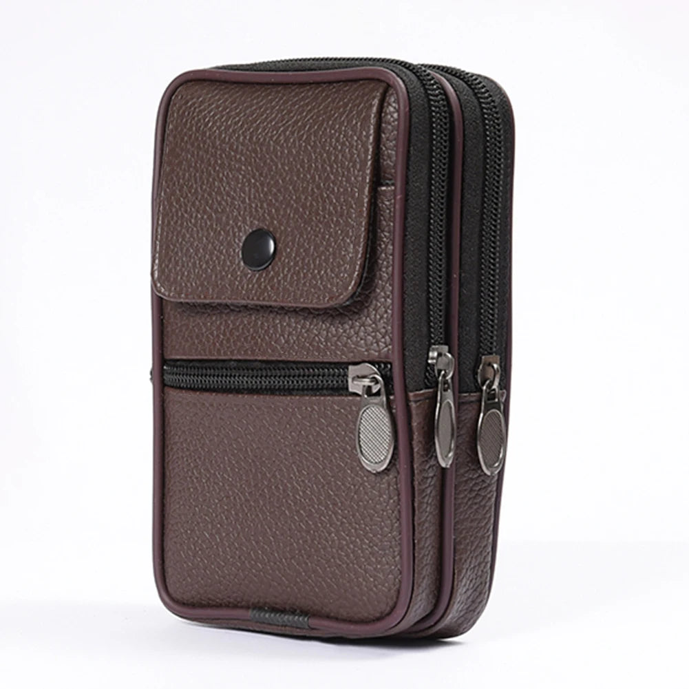 Men Belt Bum Pouch Multifunctional Waist Fanny Pack Casual Cell Phone Bag Belt Bum Pouch Outdoor Purse Camping Hunting Bag