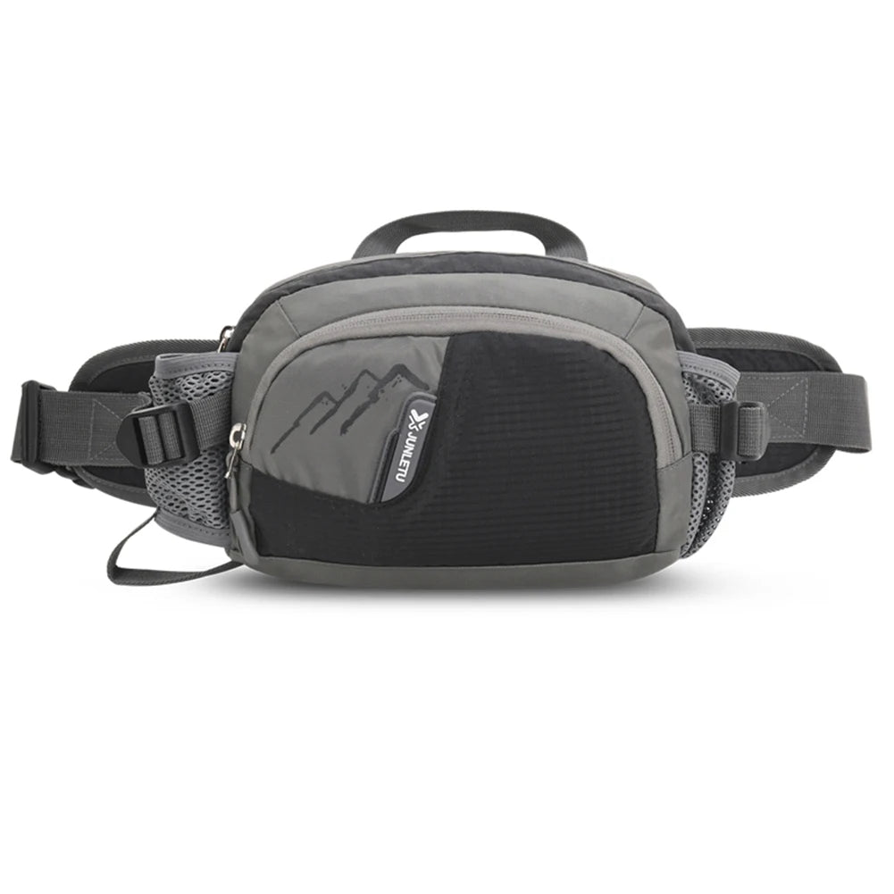 Fanny Pack Running Belt Purse Phone Pouch Women Men Bum Bag Nylon with Bottle Holder Waterproof for Running Hiking for Hydration