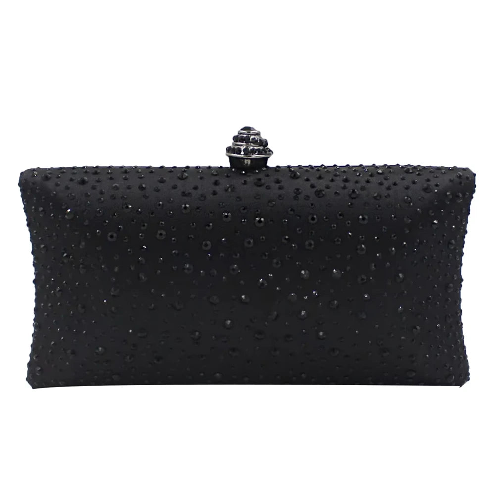 Fashion Luxury Women Clutch Bag With Rhinestone Exquisite Design For Women Party Wedding Shoulder Bag Handbag Evening Bag
