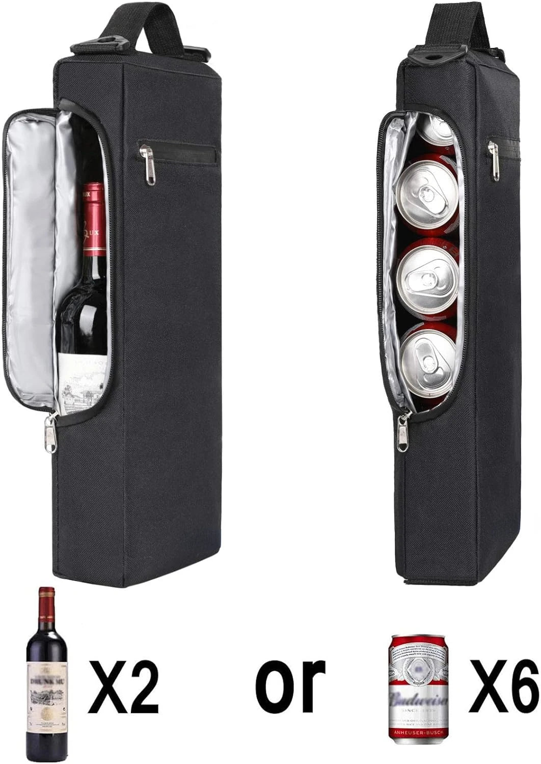 AROUY Golf Cooler Bag - Golf Accessories for Men and Small Soft Cooler Bags Insulated Beer Cooler Holds a 6 Pack of Cans or Two