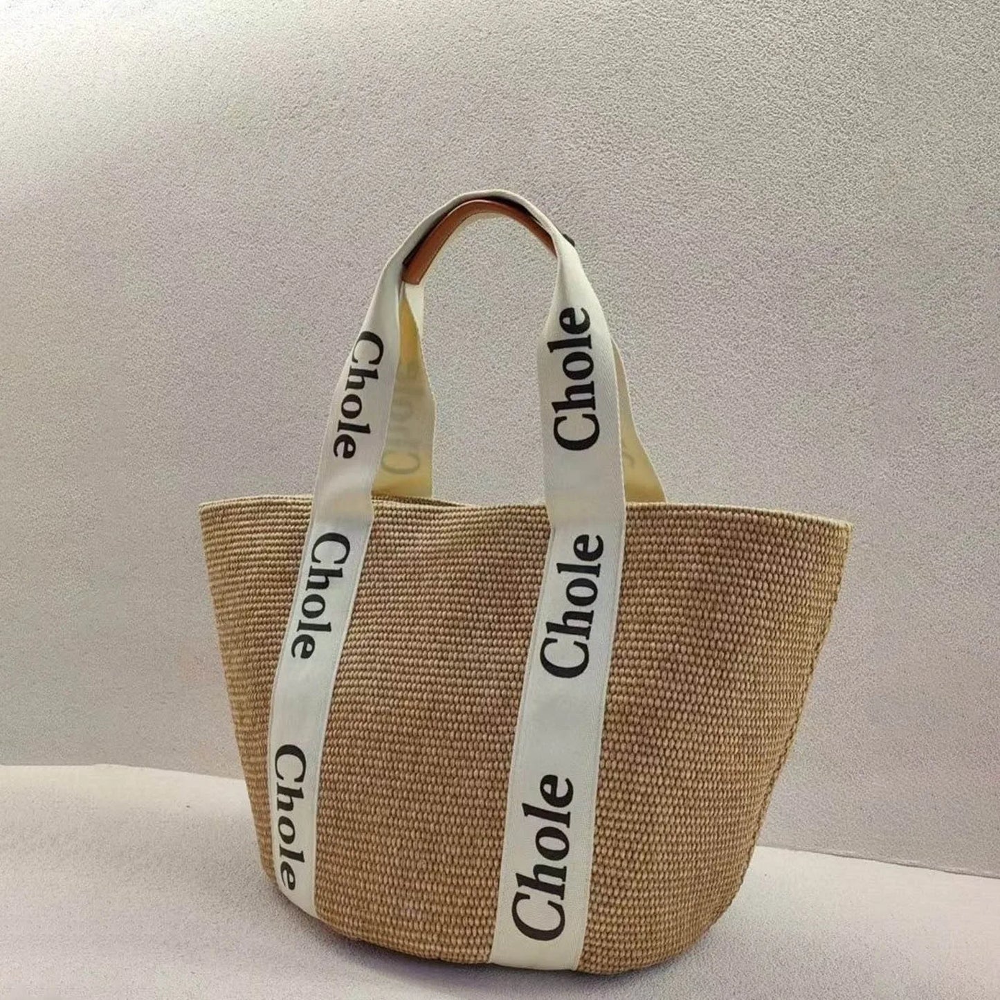 Fashionable Straw Weave Beach Bag Women's Summer Basket Bag New Style Accessories Vegetable Basket Bag Vacation Girl Bag
