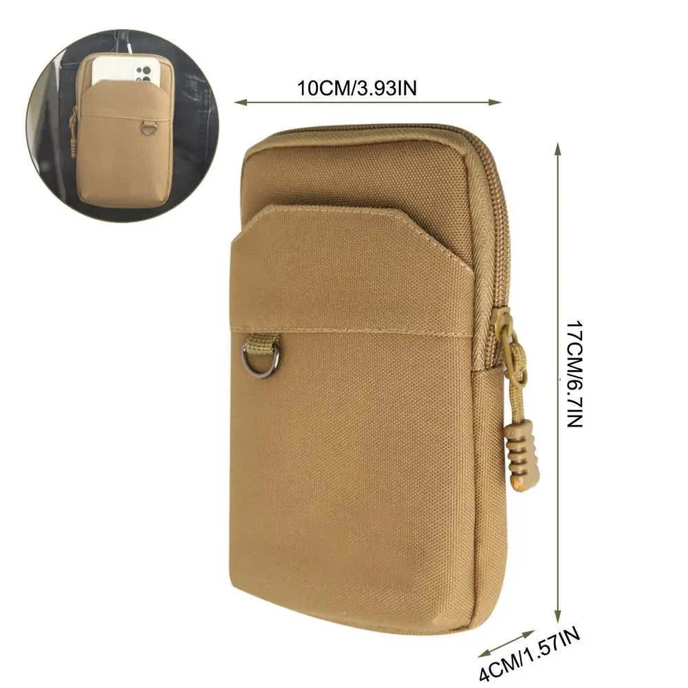 Nylon Molles Bag For Mobile Phone Utility Pouches Gadget Organizer Belt Waist Bag Hunting Fanny Pack For Outdoor Hiking Climbing