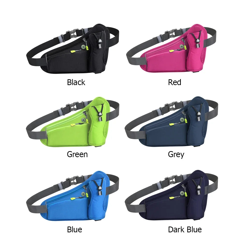 Hydration Belt Pack Large Capacity Running Bum Bag Multifunction Water Bottle Holder Bag Waterproof for Running Cycling