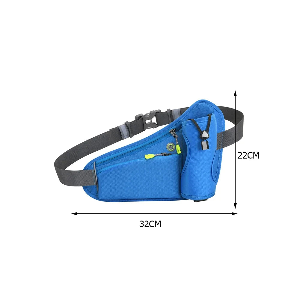 Hydration Belt Pack Large Capacity Running Bum Bag Multifunction Water Bottle Holder Bag Waterproof for Running Cycling