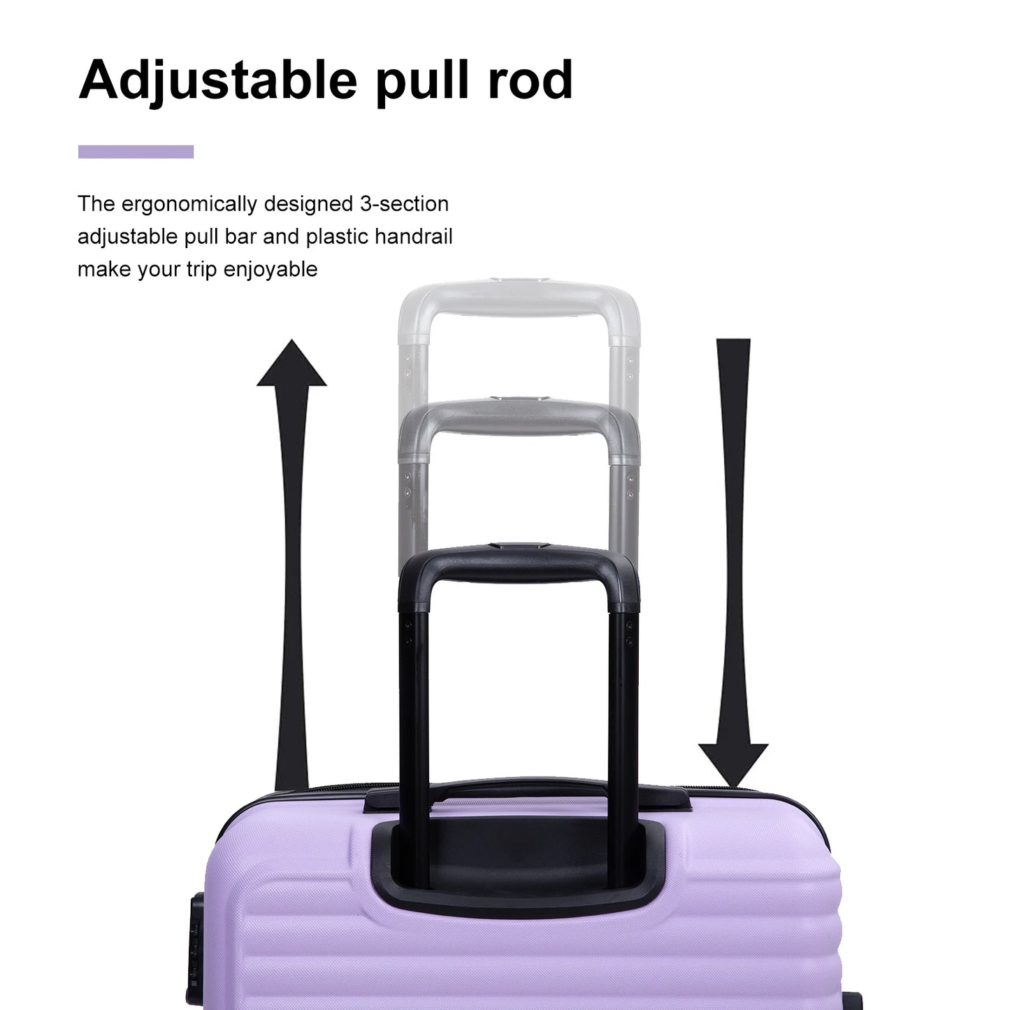 Travelhouse 20" Carry on Luggage Lightweight Hardside Suitcase with Spinner Wheels
