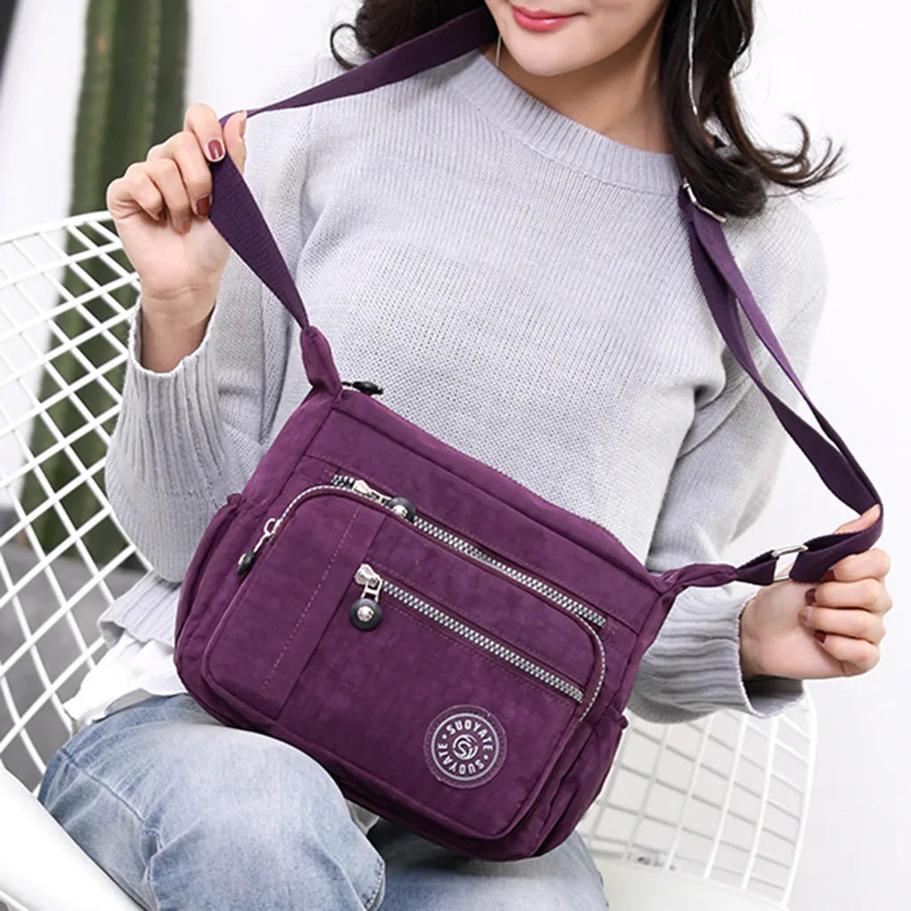 Women Handbags Casual Crossbody Shoulder Bag Women's Nylon Waterproof Messenger Bags For Ladies Diagonal Bag Travel Purses