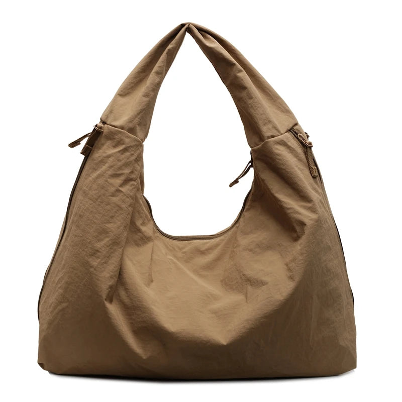 Women Simple Shoulder Bag Large Capacity Casual Tote Handbag Trendy Shoulder Bag Slouchy Top Handle Bag Female Dating Bag