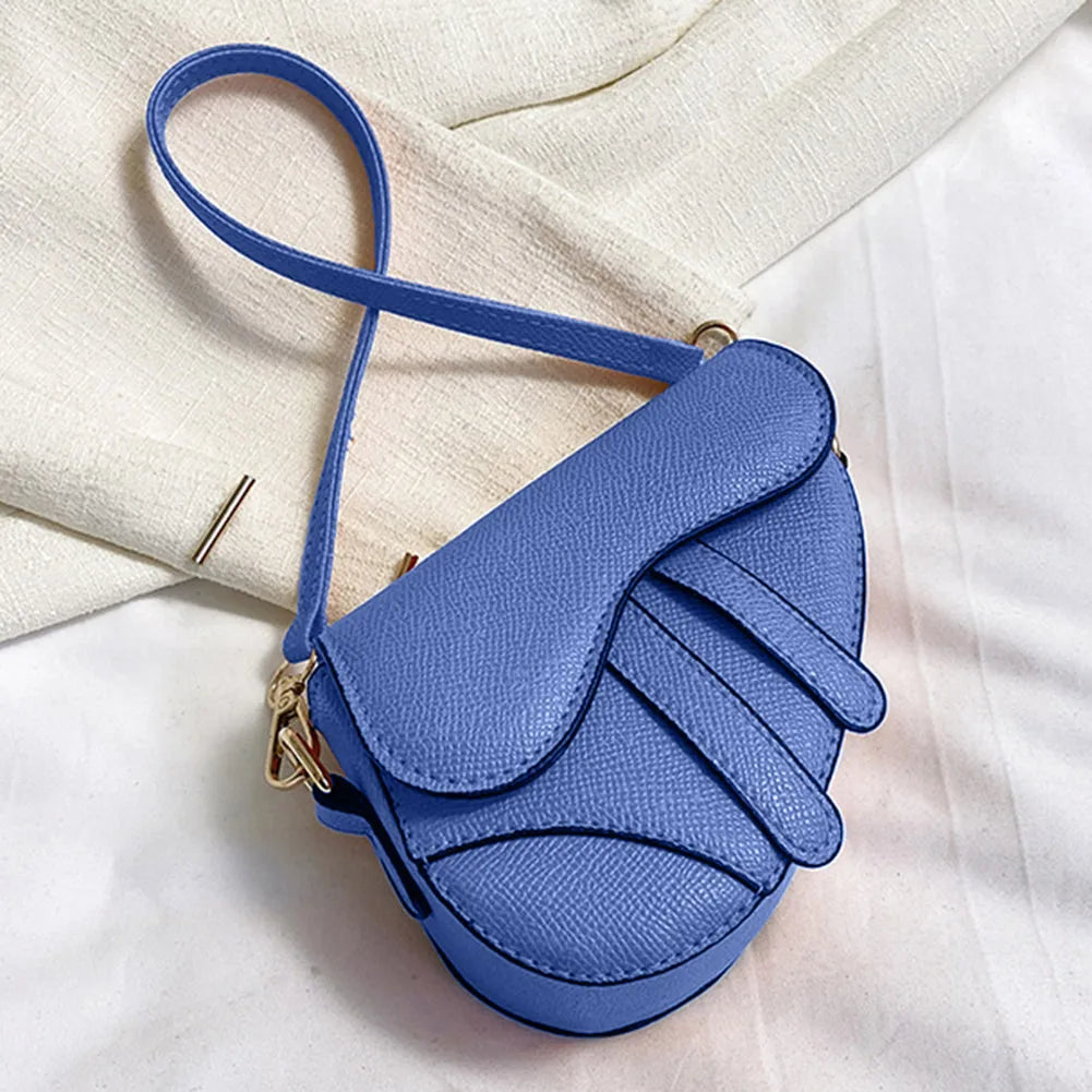 Women Mini Handbags Saddle Bag Fashion Underarm Bag Hasp Zipper Solid Color Casual Simple Messenger Bag Designer Handbags