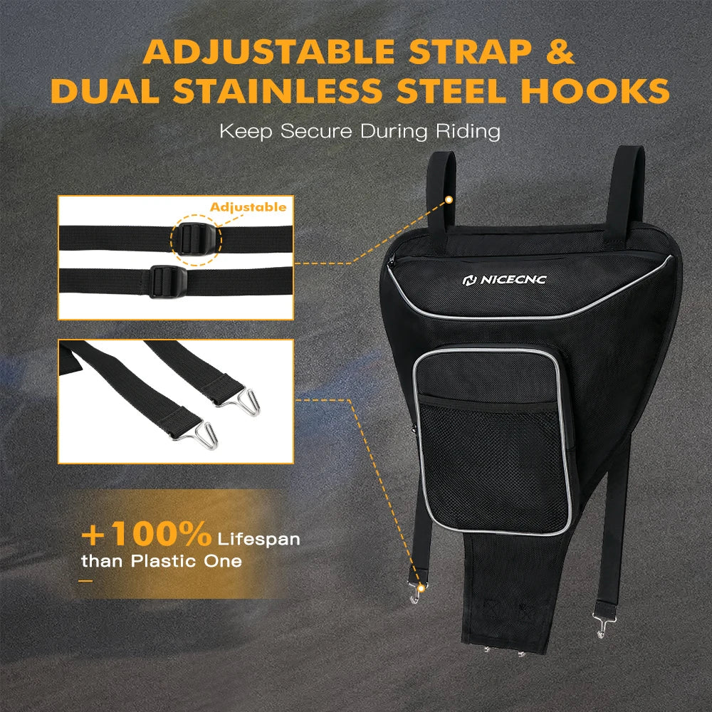 NICECNC UTV Cab Center Seat Bag For Polaris RZR XP 1000 2014-2020 RZR 570 800 900 S Ranger570 Ranger800
