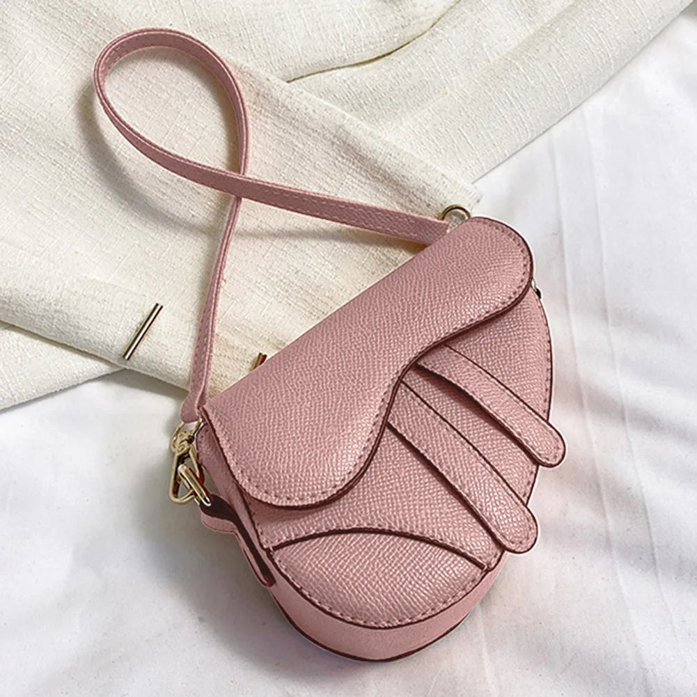 Women Mini Handbags Saddle Bag Fashion Underarm Bag Hasp Zipper Solid Color Casual Simple Messenger Bag Designer Handbags