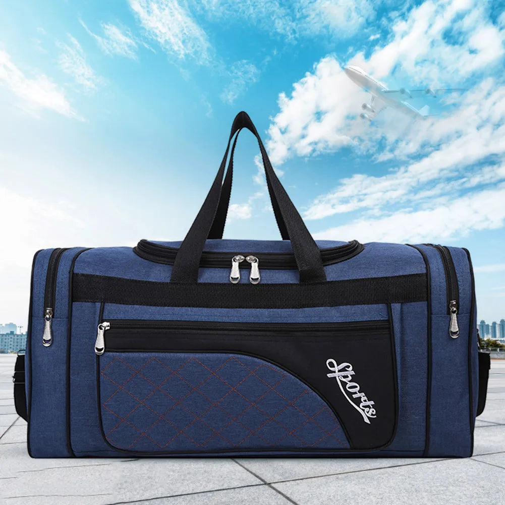 Oxford Dry Wet Separation Bags Large Capacity Portable Gym Bags Multifunctional Wear-resistant Side Zippers for Outdoor Football