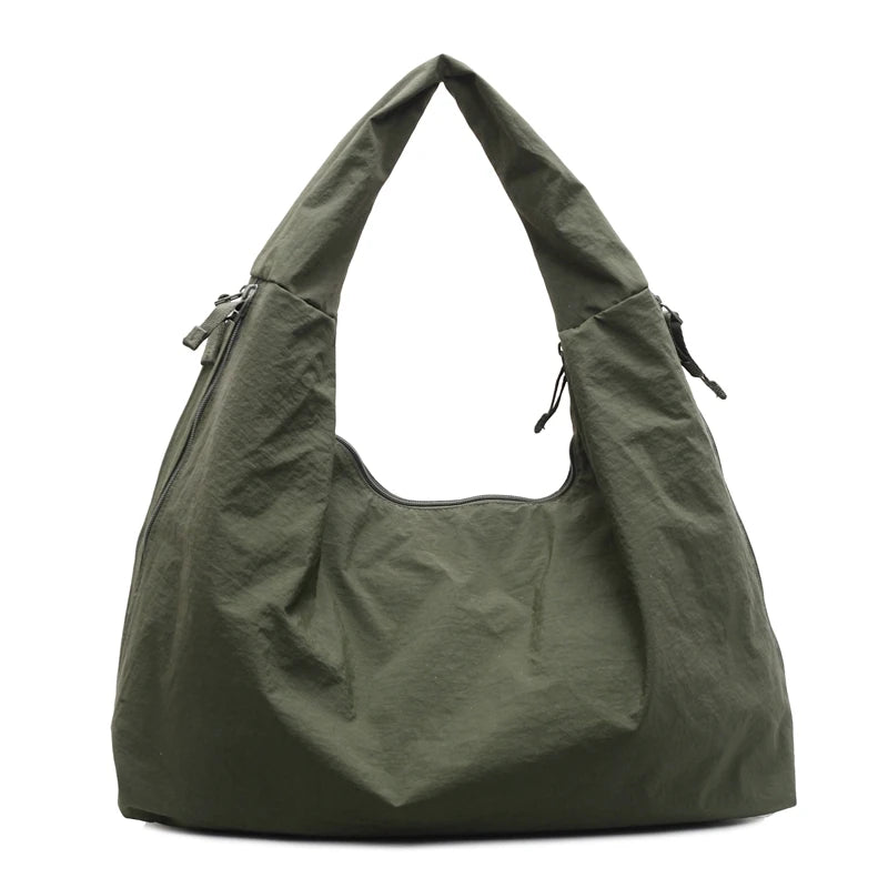 Women Simple Shoulder Bag Large Capacity Casual Tote Handbag Trendy Shoulder Bag Slouchy Top Handle Bag Female Dating Bag