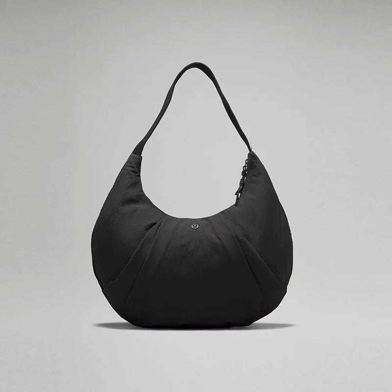 The new LU croissant Waterproof nylon Yoga bag Underarm bag All-matching large capacity dumpling bag Outdoor sports satchel