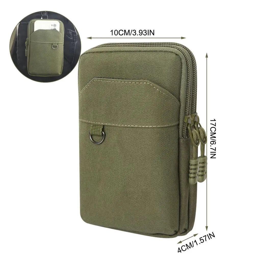 Nylon Molles Bag For Mobile Phone Utility Pouches Gadget Organizer Belt Waist Bag Hunting Fanny Pack For Outdoor Hiking Climbing
