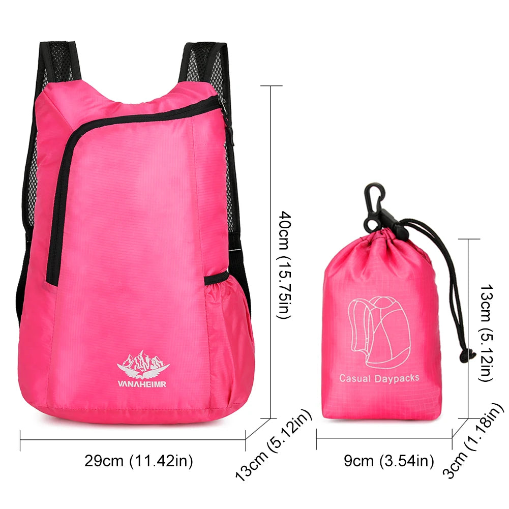10L Lightweight Portable Backpack Foldable Waterproof Outdoor Hiking Bag Folding Ultralight Pack for Women Men Travelling Hiking
