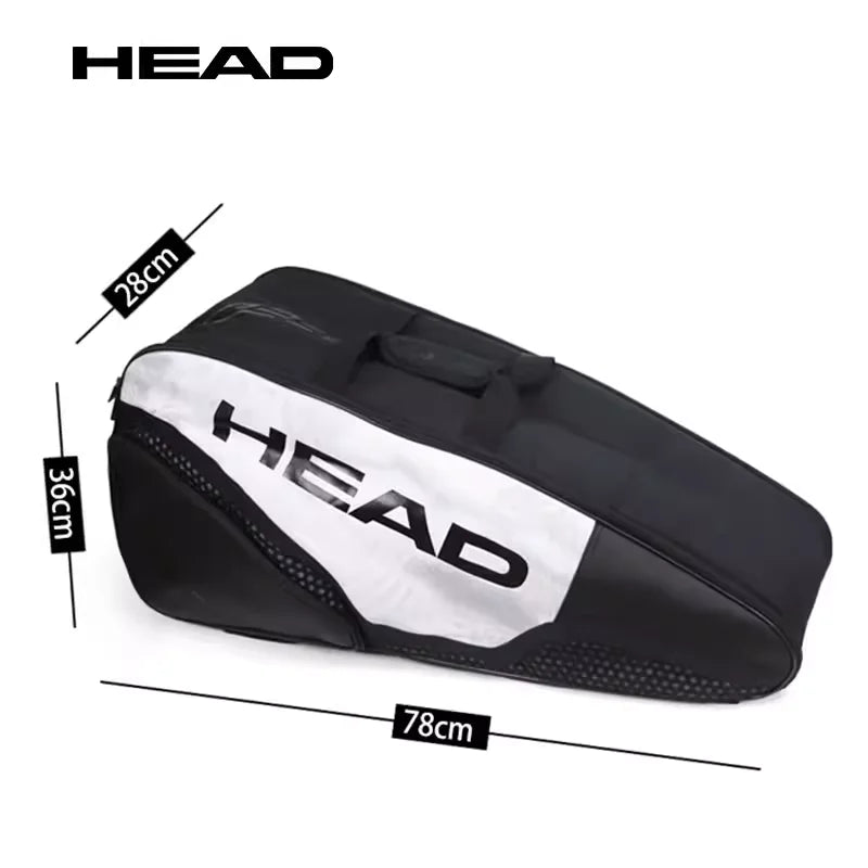 Tennis bag can hold 6 tennis rackets, sports training badminton rackets, handbag