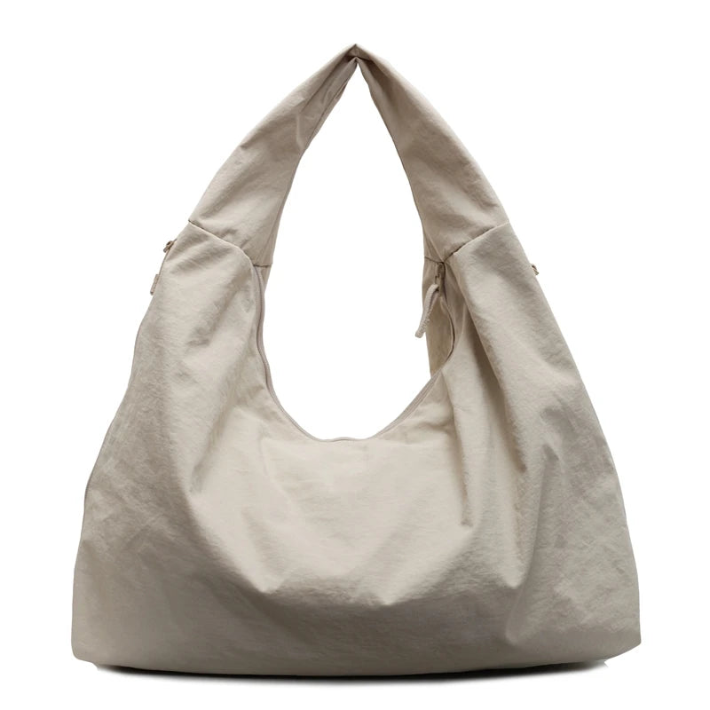Women Simple Shoulder Bag Large Capacity Casual Tote Handbag Trendy Shoulder Bag Slouchy Top Handle Bag Female Dating Bag
