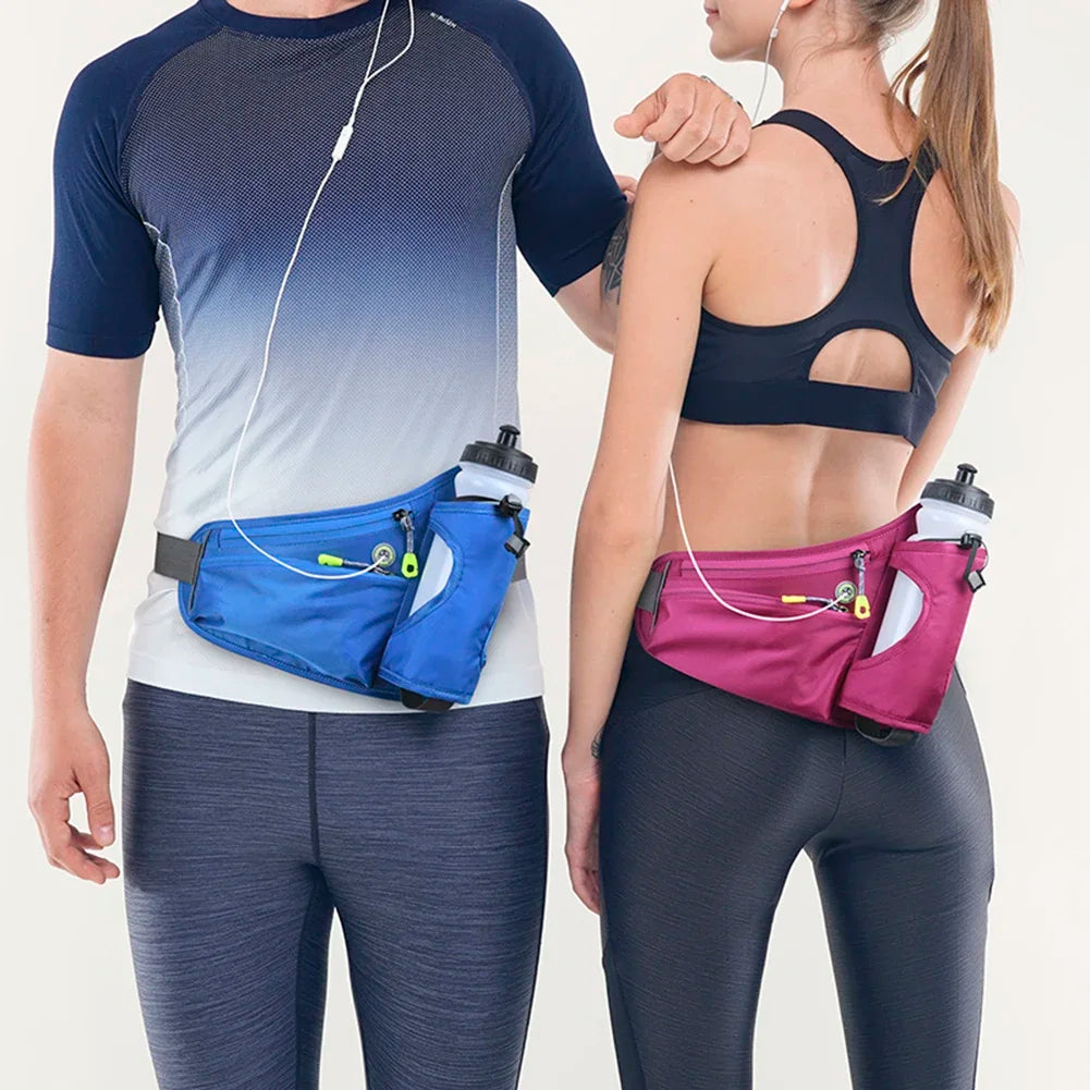 Hydration Belt Pack Large Capacity Running Bum Bag Multifunction Water Bottle Holder Bag Waterproof for Running Cycling