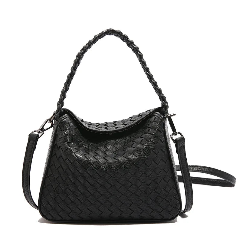 2025 Woven Crossbody Bag Large Capacity Women Boho Shoulder Purse Casual Tote