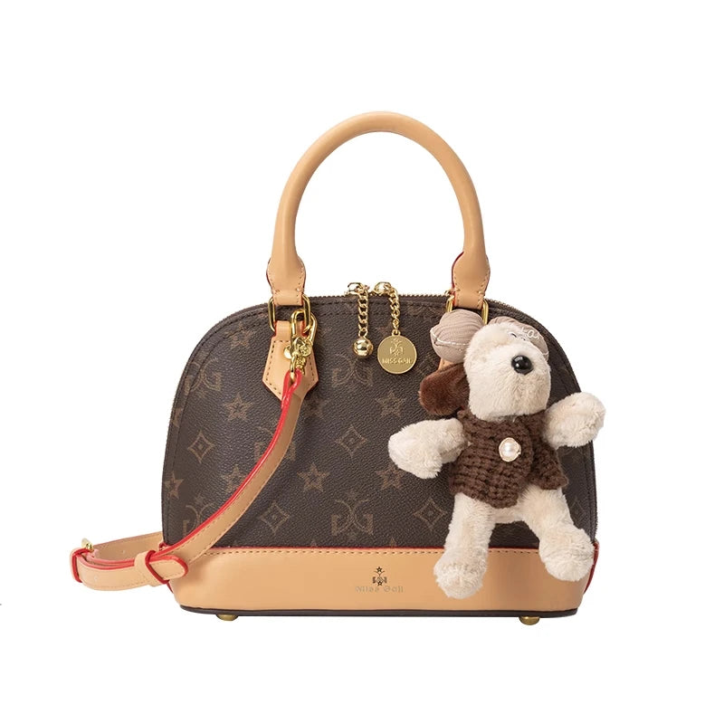 Custom 1:1 Fashion Luxury Brand Women Shoulder Bag High Quality Patent Leather Shell bag Armpit Bag Solid Color Women's Handbag