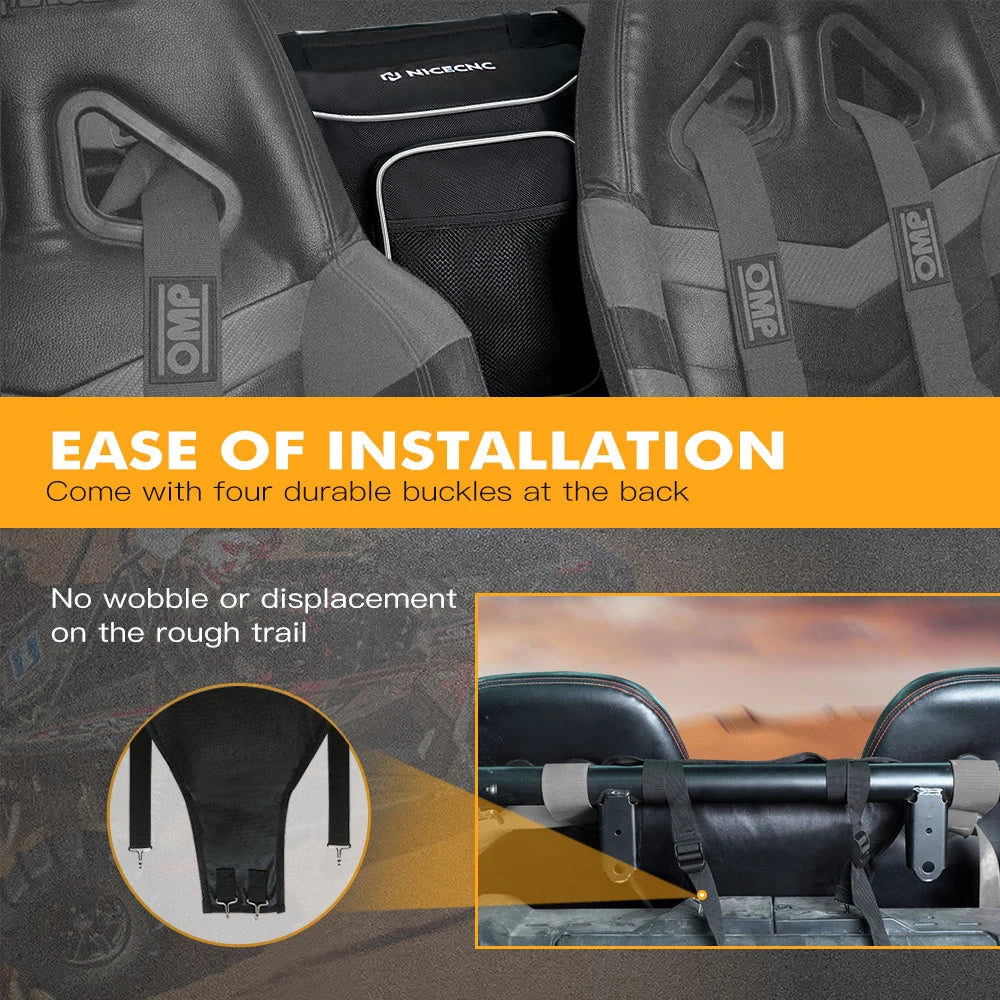 NICECNC UTV Cab Center Seat Bag For Polaris RZR XP 1000 2014-2020 RZR 570 800 900 S Ranger570 Ranger800