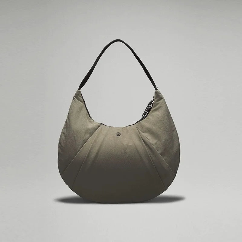 The new LU croissant Waterproof nylon Yoga bag Underarm bag All-matching large capacity dumpling bag Outdoor sports satchel