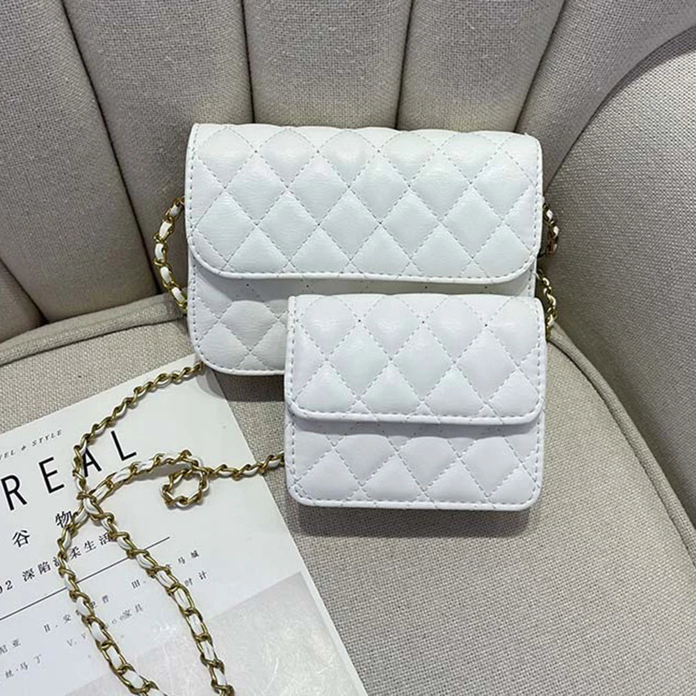 Women Mini Belt Bag Versatile Quilted Crossbody Purse Trendy Satchel Sling Purse Leather Hobo Bag Girl Stylish Purse