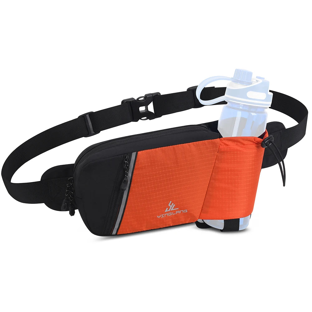 Water Bottle Holder Running Waist Bag Adjustable Hydration Hip Packs Hiking Belt Bum Bags for Running Walking Traveling