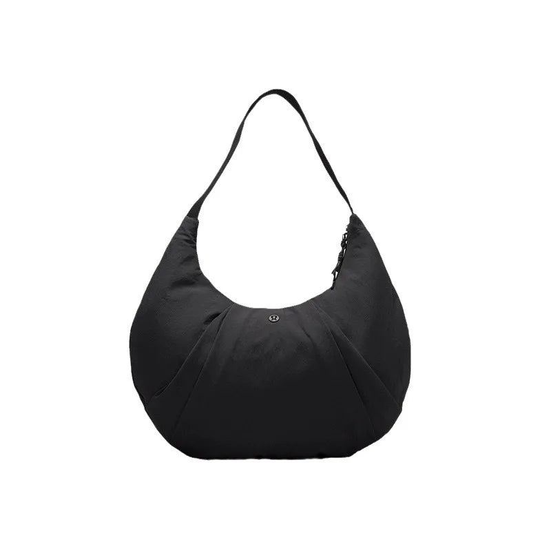 The new LU croissant Waterproof nylon Yoga bag Underarm bag All-matching large capacity dumpling bag Outdoor sports satchel