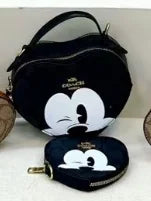 2024 European and American Style Unique Cartoon Mother-Daughter Heart-Shaped Crossbody Bag