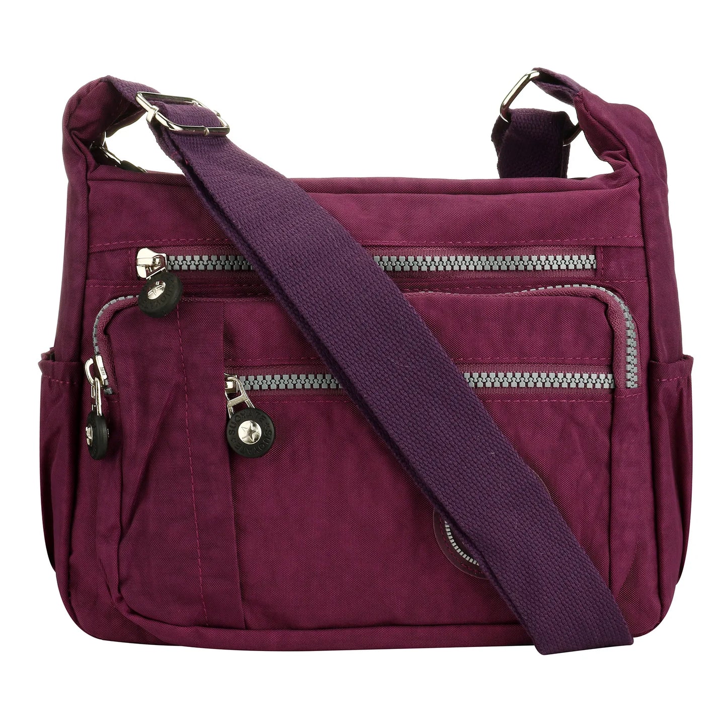 Large Capacity Nylon Crossbody Shoulder Bag for Home Use Middle-Aged And Elderly Women Casual Multi-Socket Slanting Bag