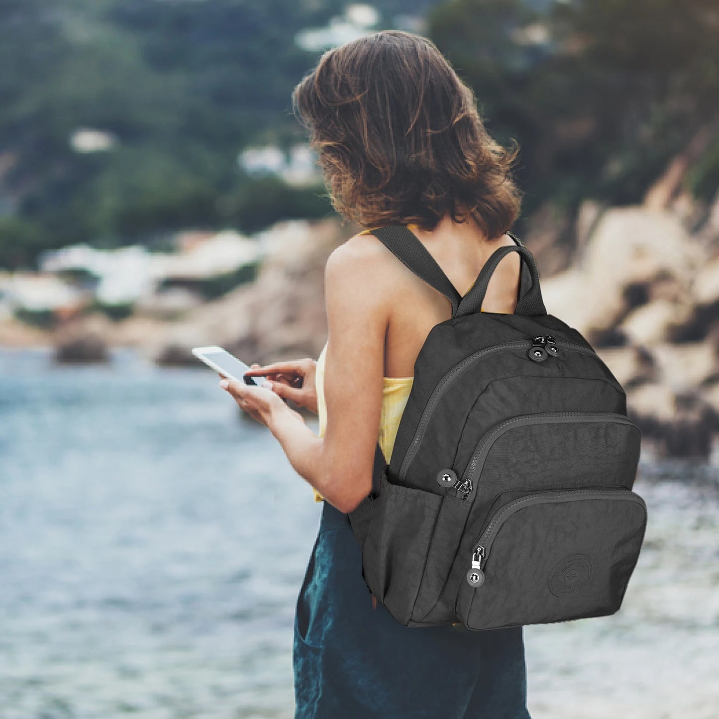 2025 New-in Women's Fashion Backpack for Travel Lightweight School Casual Laptop Back Bag Waterproof For Girls Youth Students