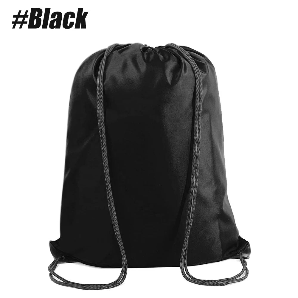 1PCS Drawstring Backpack Bags Sack Pack Cinch Tote Sport Storage Oxford Bag for Men and Women Fitness Gym Traveling