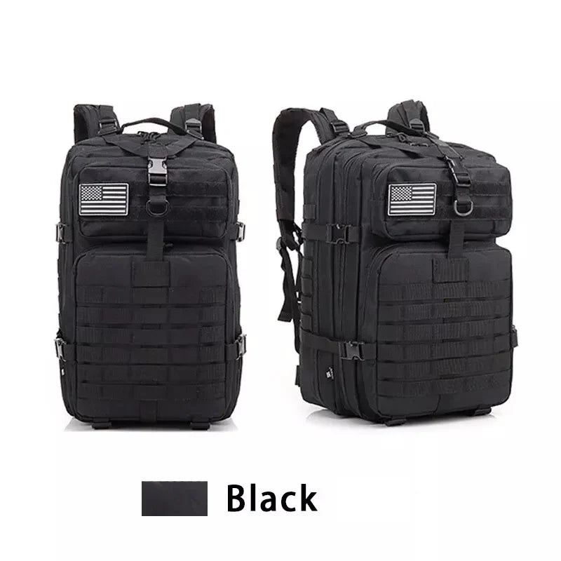 45L Tactical Backpack for Men Military Backpacks, Laptop Backpacks Army 3 Day Assault Pack Molle Bag for Travel Hiking Camping