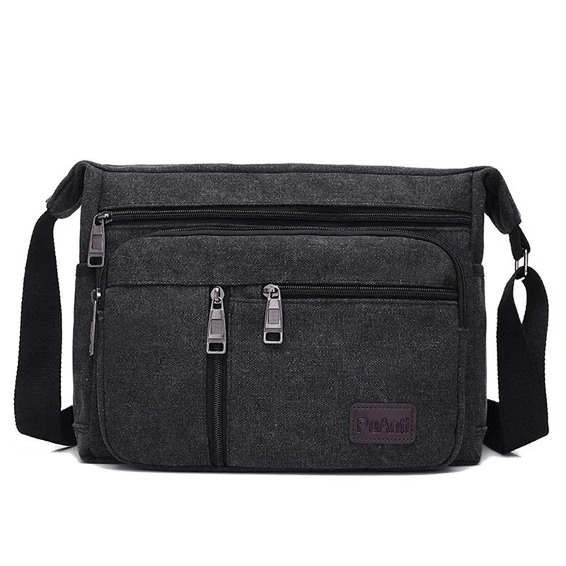 Men's Vintage Canvas Bag Men Casual Crossbody Bag For Men Messenger Bag Man Travel Shoulder Bags Bolsa Masculina High Quality