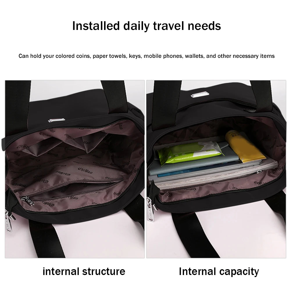 Commute Bag Large Capacity Shoulder Bag Casual Fashion Portable Elegant for Work