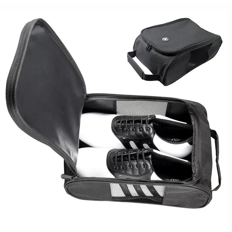 Waterproof Golf Shoes Bag Portable Shoes Carrier Bags Lightweight Zippered Sport Shoe Carrier Travel Shoes Bags Golf Supplies
