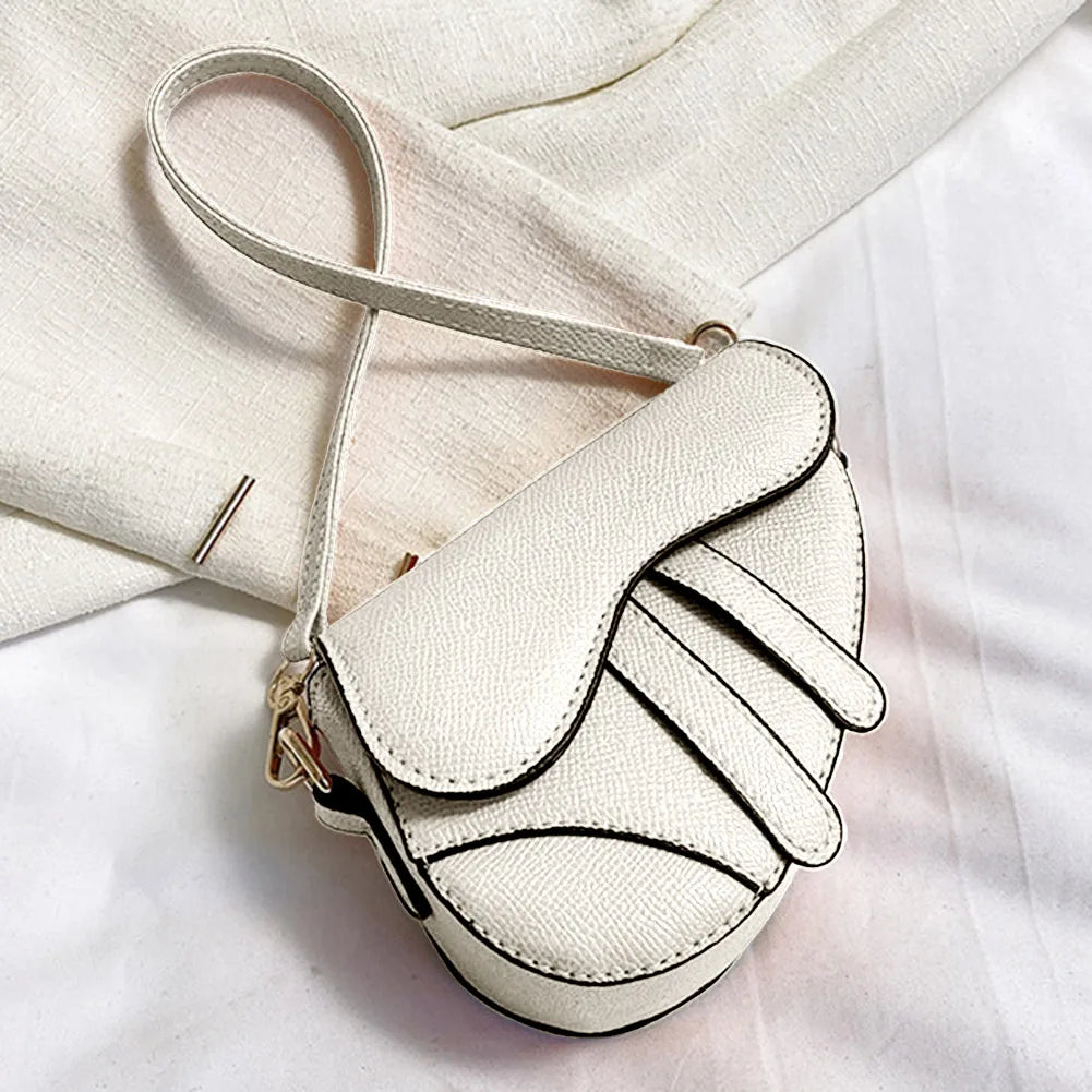 Women Mini Handbags Saddle Bag Fashion Underarm Bag Hasp Zipper Solid Color Casual Simple Messenger Bag Designer Handbags