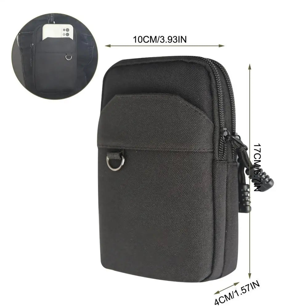 Nylon Molles Bag For Mobile Phone Utility Pouches Gadget Organizer Belt Waist Bag Hunting Fanny Pack For Outdoor Hiking Climbing