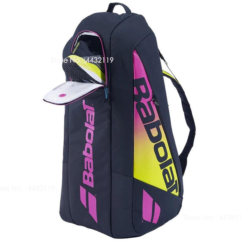 2023 Babolat Tennis Bag Pure Aero Rafa RH 6 Racket Backpack For Women Men With Shoes Compartment